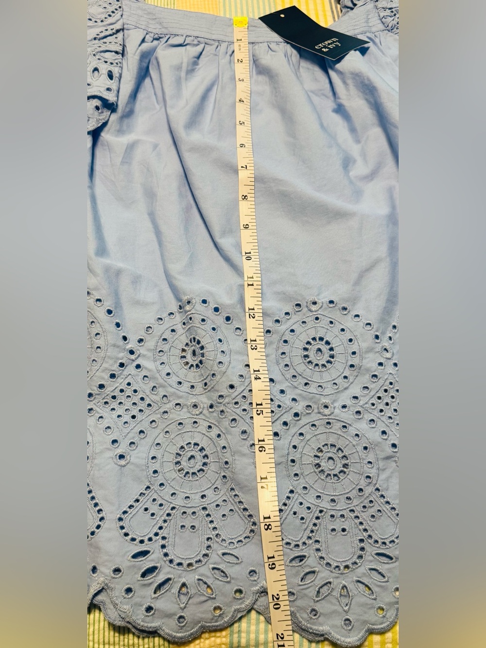 CROWN & IVY light blue blouse - Picture 7 of 8